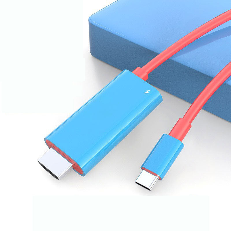 🔌50% OFF NOW ! ✨USB‑C to HDMI Adapter Cable for Switch, PD 100W Fast Charging Port, Plug‑and‑Play Video Conversion Cable for Gaming & Screen Projection