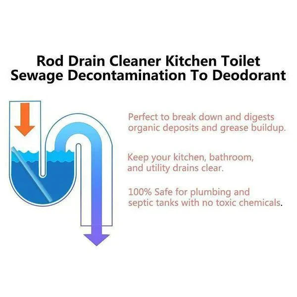 🔥Limited Sale - BUY 1 GET 1 FREE🔥- Drain Cleaner Sticks