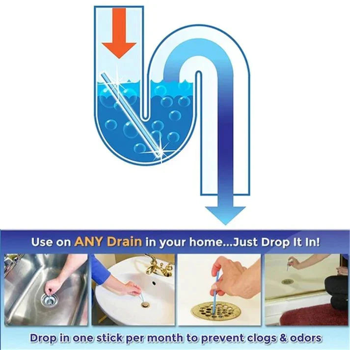 🔥Limited Sale - BUY 1 GET 1 FREE🔥- Drain Cleaner Sticks