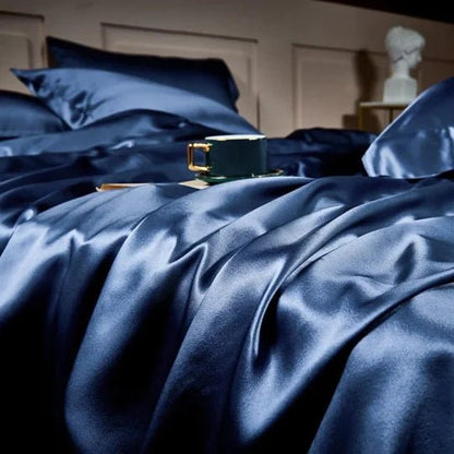 🎁Hot Sale 49% OFF⏳25 Momme Luxury Pure Mulberry Silk Bedding Set of 4