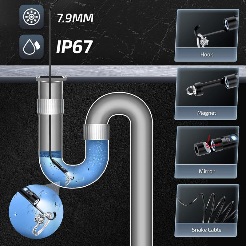 ⏳50% OFF Limited Time! 🔍 Waterproof HD Endoscope Camera for Android & iPhone