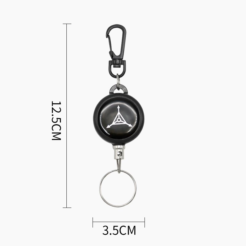 🔑 BUY 1 GET 1 FREE! 🌀 Heavy-Duty Retractable Keychain – Durable Cable, Compact Design & Holds Keys/Cards Securely 💳