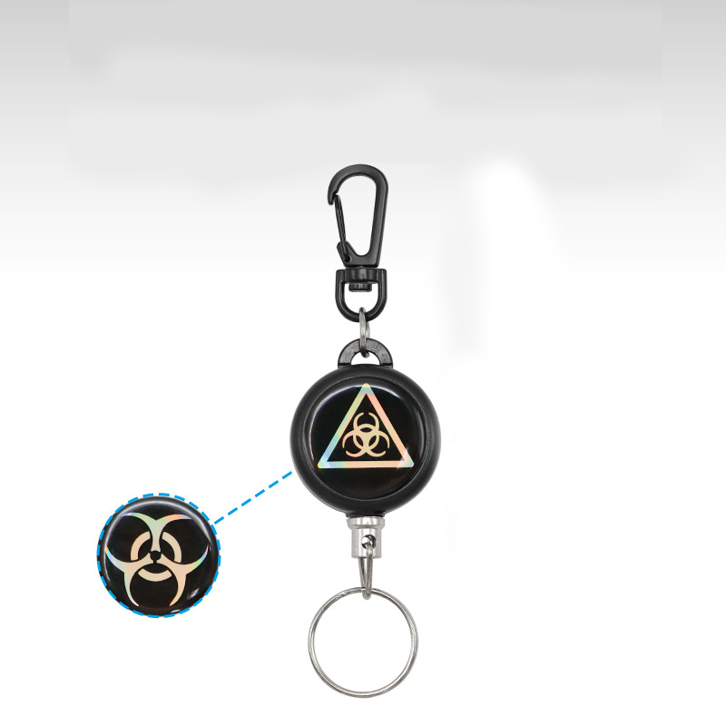 🔑 BUY 1 GET 1 FREE! 🌀 Heavy-Duty Retractable Keychain – Durable Cable, Compact Design & Holds Keys/Cards Securely 💳