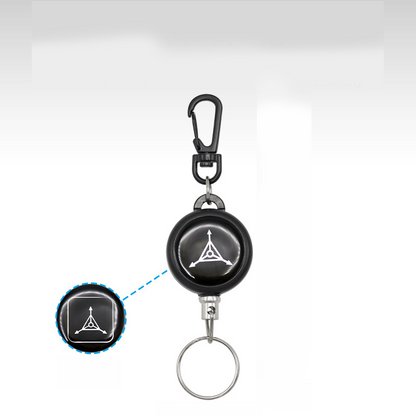 🔑 BUY 1 GET 1 FREE! 🌀 Heavy-Duty Retractable Keychain – Durable Cable, Compact Design & Holds Keys/Cards Securely 💳