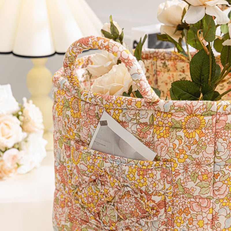 ✨2026 Hot Sale 49%OFF⌛Portable Floral Fabric Storage Basket