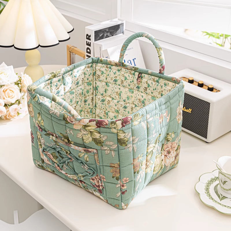 ✨2026 Hot Sale 49%OFF⌛Portable Floral Fabric Storage Basket