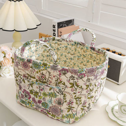✨2026 Hot Sale 49%OFF⌛Portable Floral Fabric Storage Basket