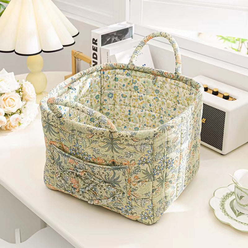 ✨2026 Hot Sale 49%OFF⌛Portable Floral Fabric Storage Basket
