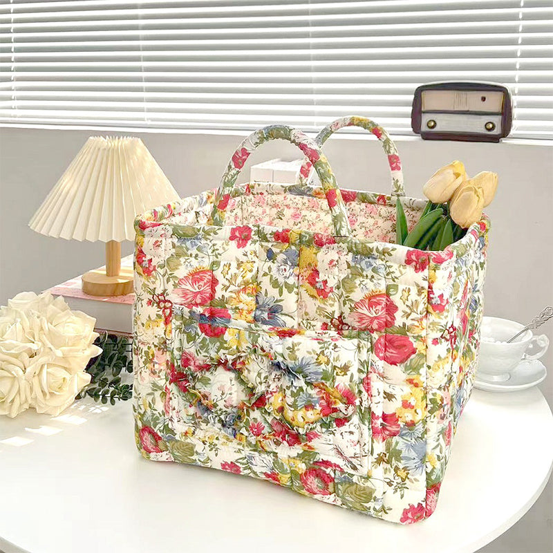 ✨2026 Hot Sale 49%OFF⌛Portable Floral Fabric Storage Basket