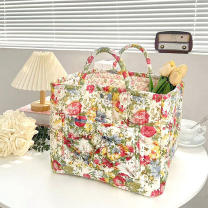 ✨2026 Hot Sale 49%OFF⌛Portable Floral Fabric Storage Basket