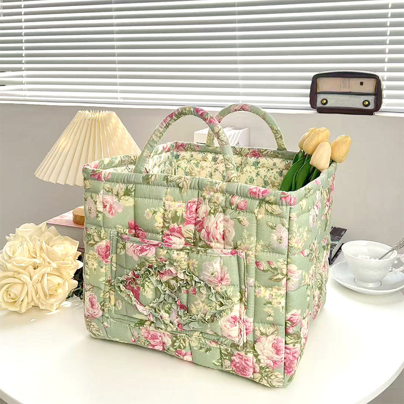 ✨2026 Hot Sale 49%OFF⌛Portable Floral Fabric Storage Basket