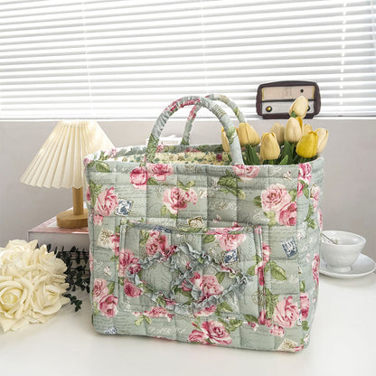 ✨2026 Hot Sale 49%OFF⌛Portable Floral Fabric Storage Basket