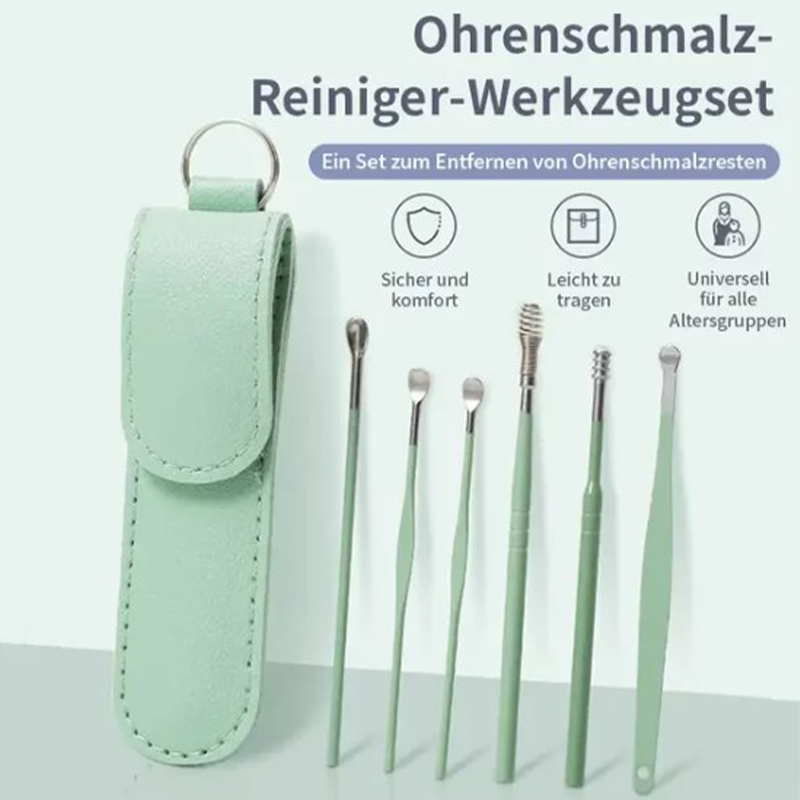 📢50% off for a limited time only📢Portable 6-piece stainless steel ear piercing kit - Spiral ear tool✨