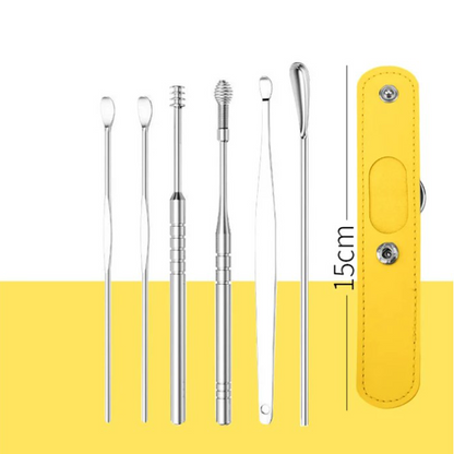 📢50% off for a limited time only📢Portable 6-piece stainless steel ear piercing kit - Spiral ear tool✨