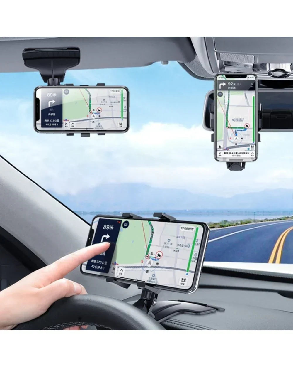 🔥1200 Degree Rotation Universal Car Dashboard Phone Holder