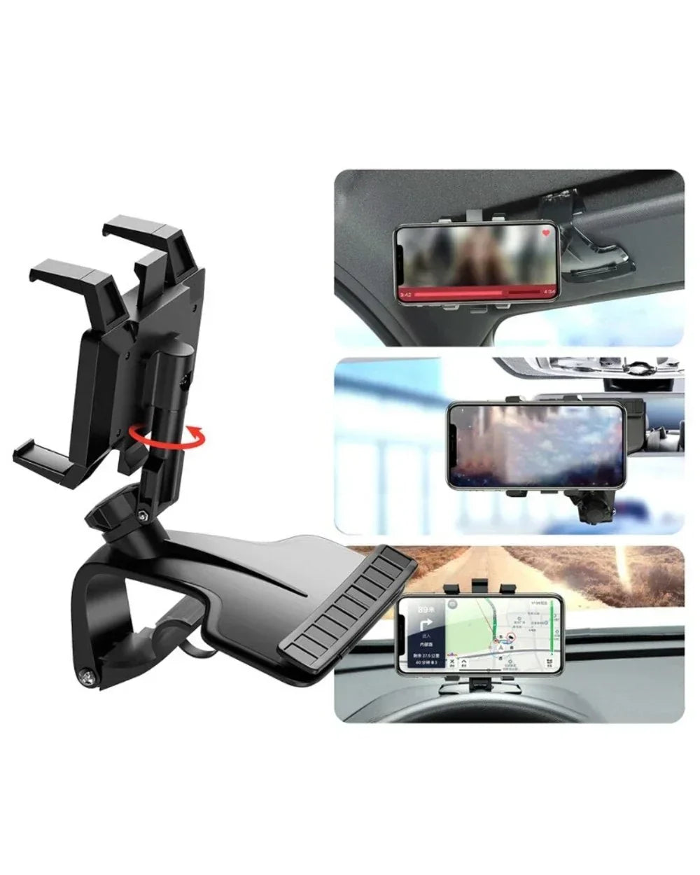 🔥1200 Degree Rotation Universal Car Dashboard Phone Holder