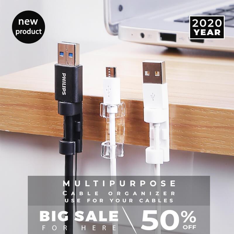 Self-adhesive cable organizer