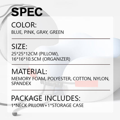 🔥Memory Foam U-Shaped Travel Neck Pillow