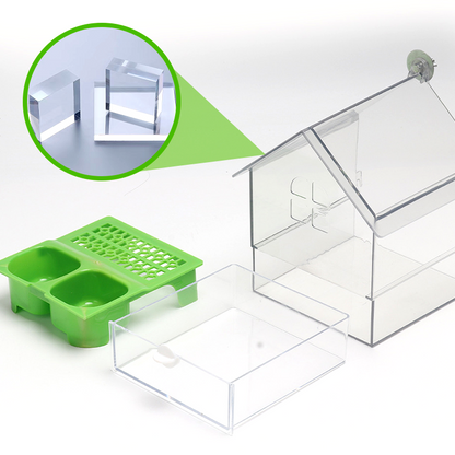 🦜 Pull-Out Parrot Feeder | 2-in-1 Food & Water Bird Cage Feeding Station