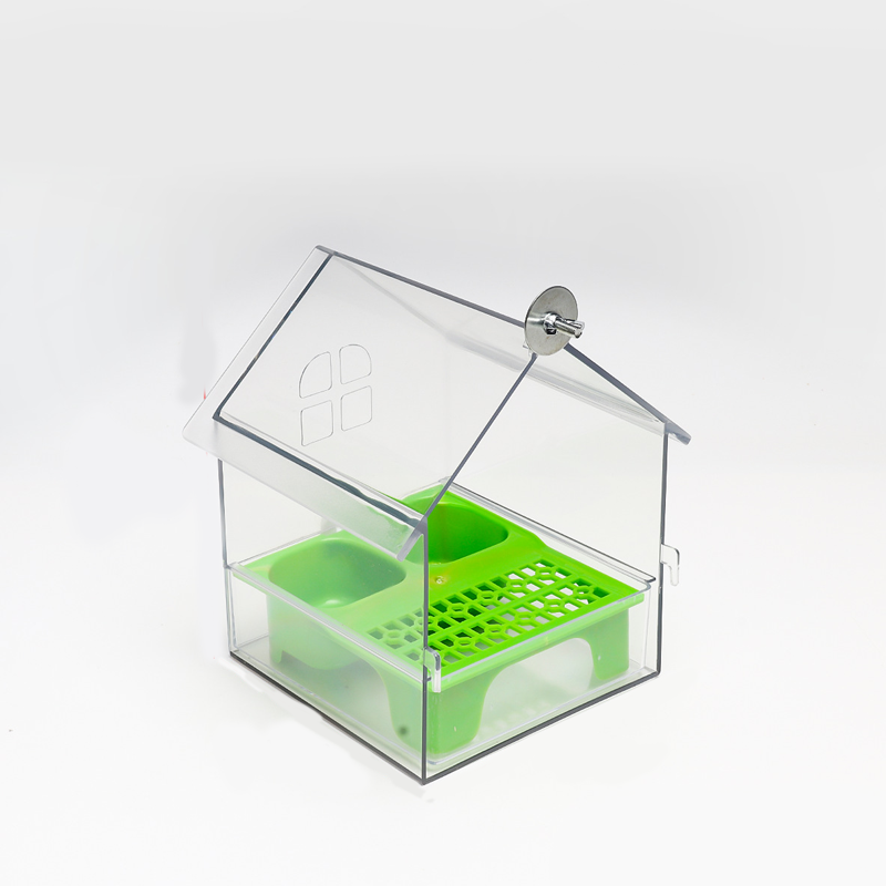 🦜 Pull-Out Parrot Feeder | 2-in-1 Food & Water Bird Cage Feeding Station