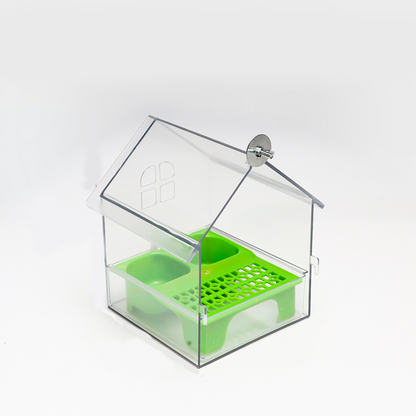 🦜 Pull-Out Parrot Feeder | 2-in-1 Food & Water Bird Cage Feeding Station