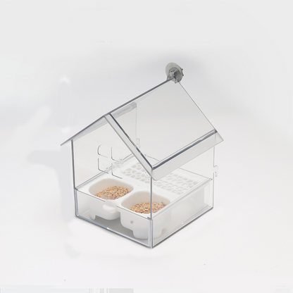 🦜 Pull-Out Parrot Feeder | 2-in-1 Food & Water Bird Cage Feeding Station
