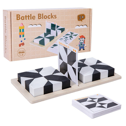 🏆 Last Day Special Price £9.99 ! 🧩Creative Black & White Block Puzzles Set for Kids