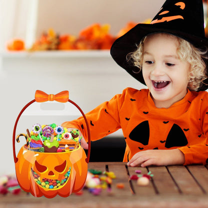 👻Halloween Bestsellers-60%off🎃Halloween Transparent Pumpkin Favor Bags✨Perfect for Party, Trick-or-Treat, Classroom Gifts