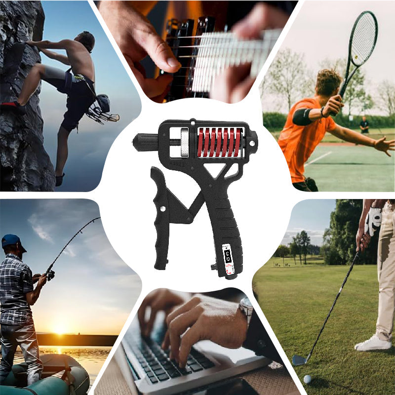 Adjustable Hand Grip Strengthener - Build Forearm Strength & Relieve Wrist Pain, 5 Resistance Levels for Home/Gym Use