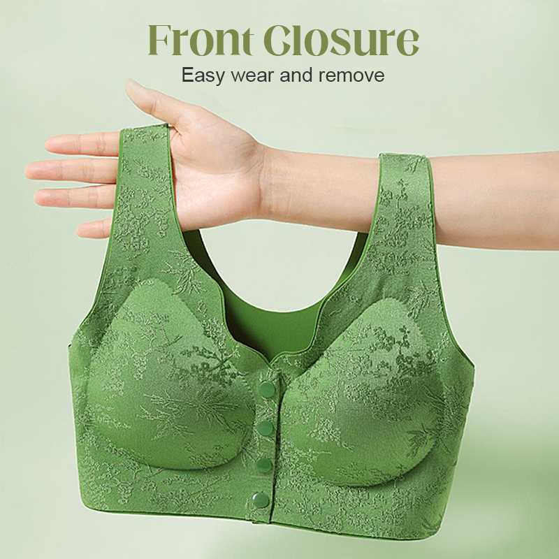 🏆Comfort Front-Clasp & Wire-Free Seamless Bra