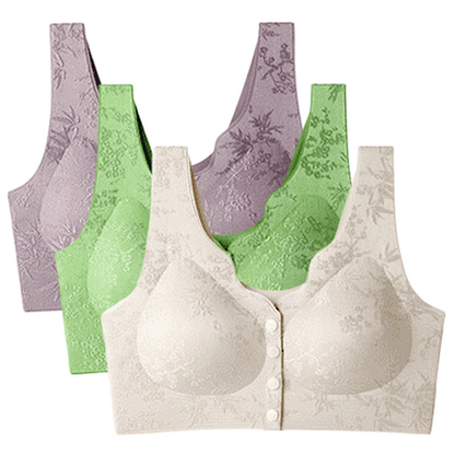 🏆Comfort Front-Clasp & Wire-Free Seamless Bra