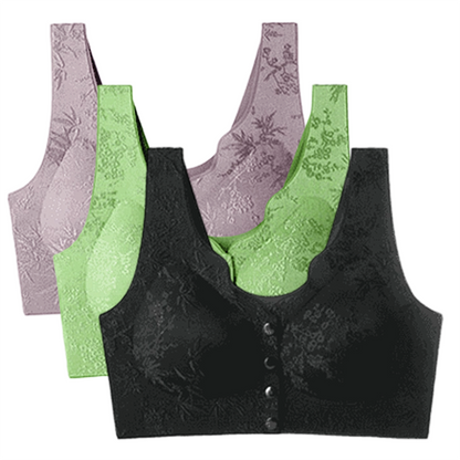 🏆Comfort Front-Clasp & Wire-Free Seamless Bra
