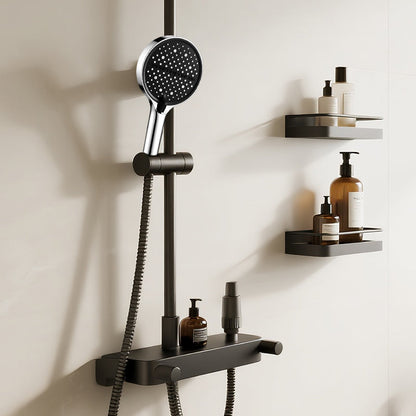 🚿Adjustable high-pressure rain shower head – 360° swivel, easy-to-clean surface, compatible with standard shower hoses 💧