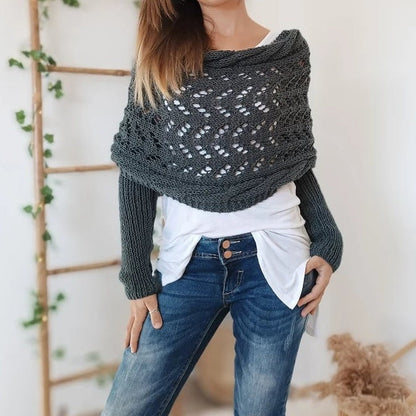 🌸Up to 50% off🔥Knitted Cable Wrap Shrugs For Women