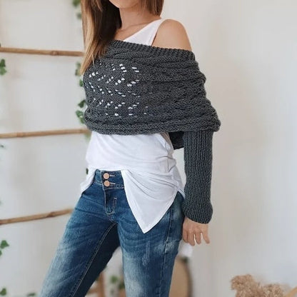 🌸Up to 50% off🔥Knitted Cable Wrap Shrugs For Women