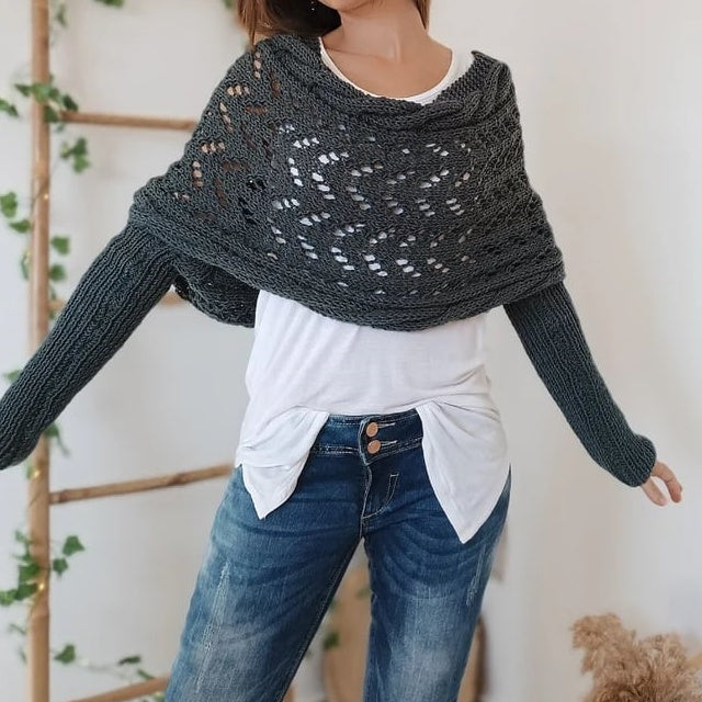 🌸Up to 50% off🔥Knitted Cable Wrap Shrugs For Women