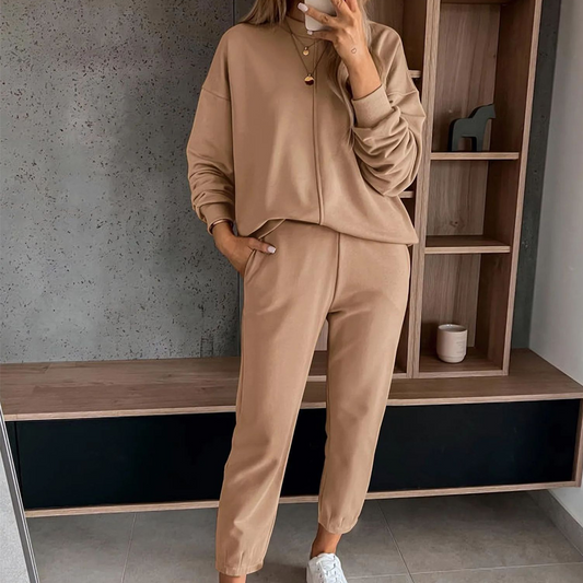 🍂Autumn Promotion 50%💕Women’s Cozy 2-Piece Sweatshirt & Joggers Set