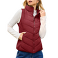 LIMITED TIME SALE🔥WOMENS SLEEVELESS ZIP UP OUTERWEAR STAND COLLAR QUILTED PUFFER VEST
