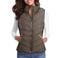 LIMITED TIME SALE🔥WOMENS SLEEVELESS ZIP UP OUTERWEAR STAND COLLAR QUILTED PUFFER VEST
