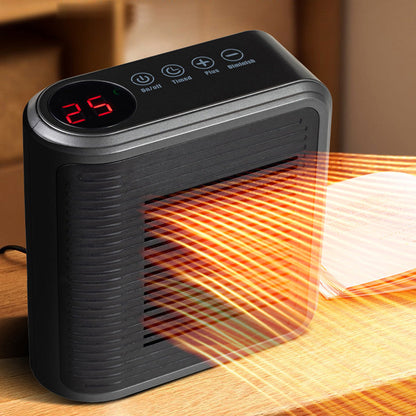 🔥 2025 HOT SALE 50% OFF! ✨ 800W Wall Outlet Space Heater - Adjustable Thermostat with 4 Timer Settings & Overheat Protection for Office/Bedroom 🕒🌡️