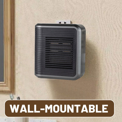 🔥 2025 HOT SALE 50% OFF! ✨ 800W Wall Outlet Space Heater - Adjustable Thermostat with 4 Timer Settings & Overheat Protection for Office/Bedroom 🕒🌡️