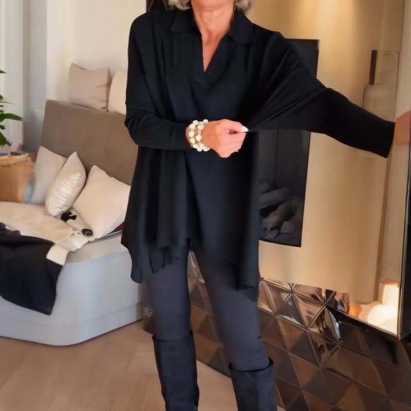 🎁 Hot Sale 49% OFF 🔥Women's Casual Lapel Long Sleeve Top