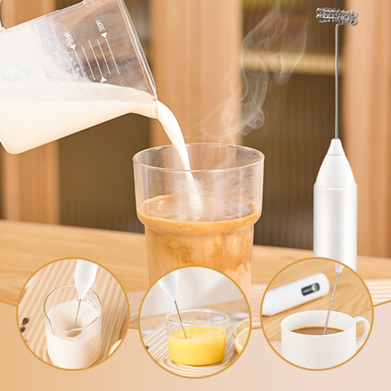 ☕✨ USB Rechargeable Electric Milk Frother – 3-Speed, 180 Mins Runtime, Stainless Steel Drink Foam Mixer for Coffee, Matcha & Protein Shakes 🥛