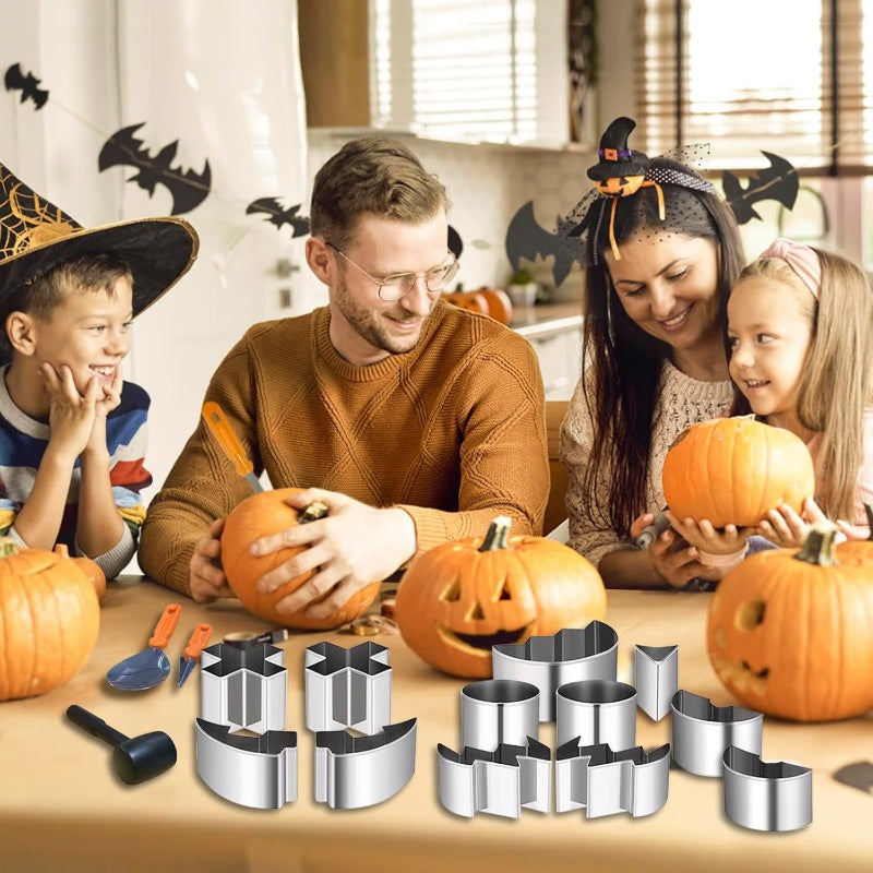 🥳HOT SALE🥳💞10K+ SOLD! Pumpkin Carving Kit – From £15.99! Stainless steel, easy press & family-safe. Spooky fun – grab yours! ✅