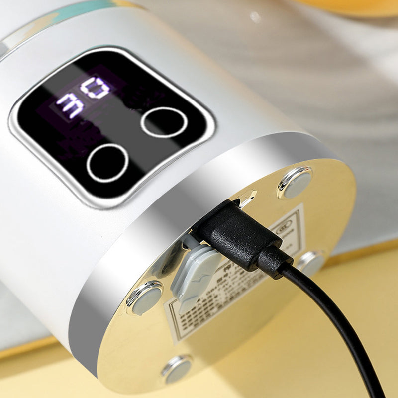 🍊🥤 450 ml Portable Cordless Blender | Digital LED Display, Dual Lid & 30-Second Blend
