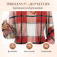 Women's Plaid Hooded Long Sleeve Drawstring V Neck Shirts
