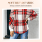 Women's Plaid Hooded Long Sleeve Drawstring V Neck Shirts