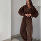 Cozy Warm Zip Front Jumpsuit