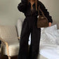 Cozy Warm Zip Front Jumpsuit