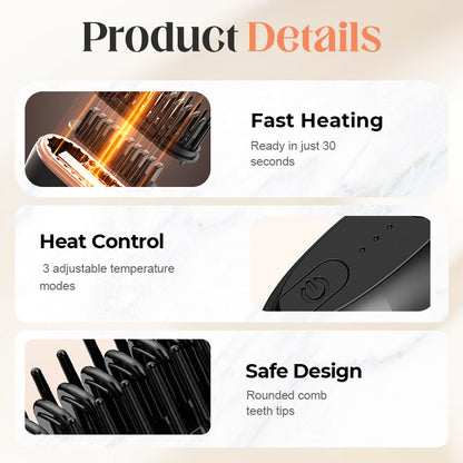 🔥Black Friday Super Deals🔥 Mini Cordless Hair Straightener Comb